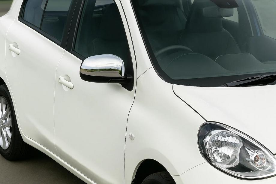 Nissan Micra K13 2011–2016 Kromirani pokrovi ogledal (2 kosa, nerjavno jeklo) Image