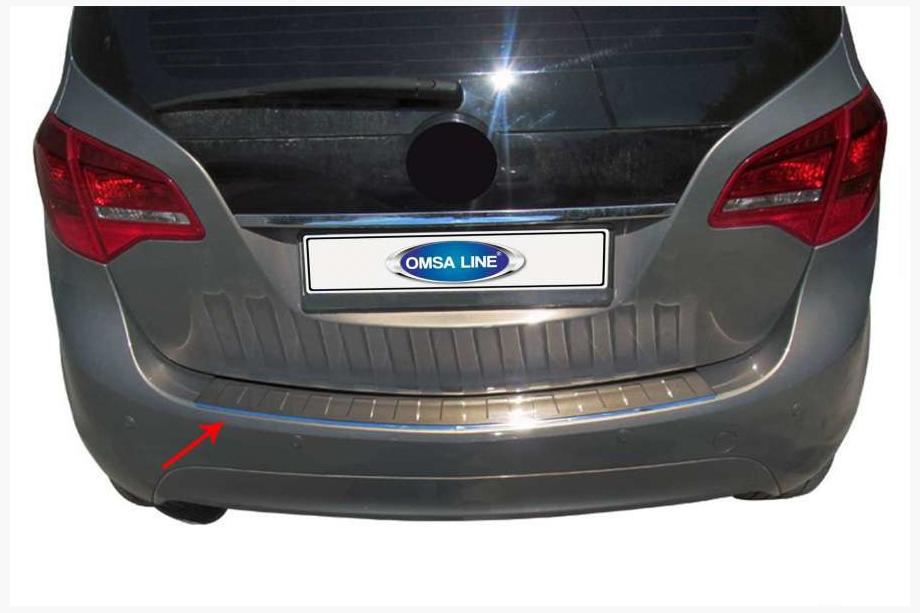 Opel Meriva 2010–2017 Zaščitna letev za zadnji odbijač OmsaLine (nerjaveče jeklo) Image