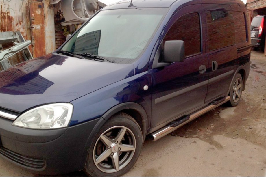 Opel Combo 2002–2012 Stranske cevi (2 kos, nerjavno jeklo) Fotografija 2
