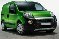 Peugeot Bipper 2008–2017 Kromirane obrobe meglenk – zgornji model (2 kosa, nerjaveče jeklo) fotografija 1