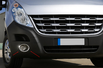 Renault Master 2011–2023 Okrasni pokrovi meglenk (2 kos, nerjaveče jeklo) fotografija 4