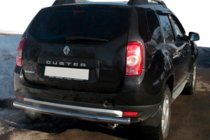 Renault Duster 2008–2017 Ravna zadnja zaščitna cev (nerjavno jeklo) fotografija 4