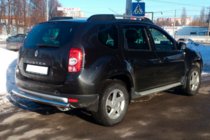 Renault Duster 2008–2017 Ravna zadnja zaščitna cev (nerjavno jeklo) fotografija 5