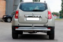 Dacia Duster 2008–2018 Ravna zadnja zaščitna cev (nerjavno jeklo) fotografija 5