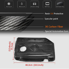 Volkswagen Golf 6 2008–2014 Pokrov motorja (za GTI HB 2010-2013, Karbon) fotografija 5