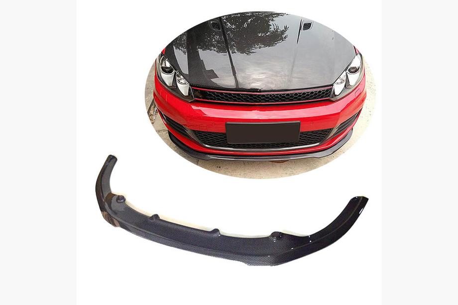 Volkswagen Golf 6 2008–2014 Sprednji lip spojler za odbijač Lip V1 (za GTI HB 2010-2013, karbon) Image