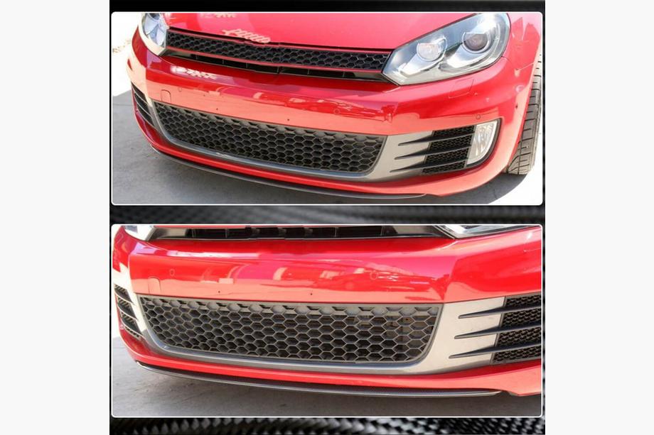 Volkswagen Golf 6 2008–2014 Lipa sprednjega odbijača Lip V3 (za GTI HB 2010-2013, karbon) Fotografija 2