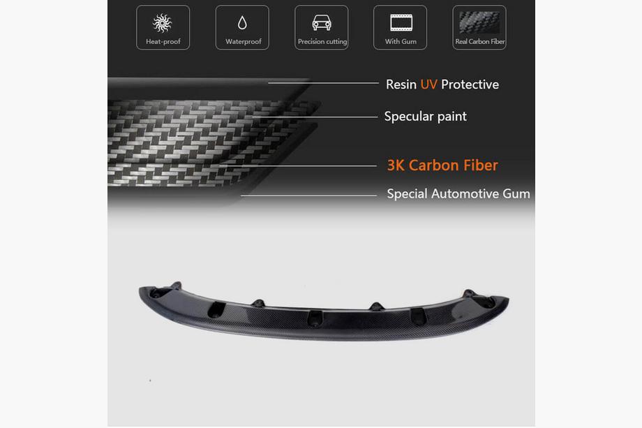 Volkswagen Golf 6 2008–2014 Lipa sprednjega odbijača Lip V3 (za GTI HB 2010-2013, karbon) Fotografija 4