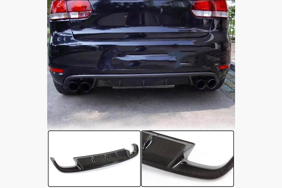 Volkswagen Golf 6 2008–2014 Difuzor zadnjega odbijača V1 (za GTI HB 2010-2013, karbon) Image