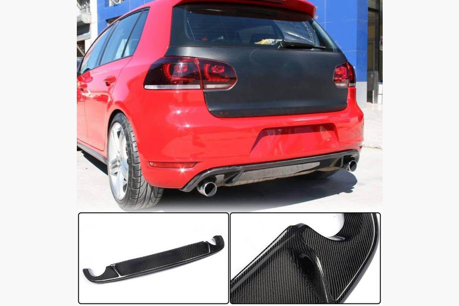 Volkswagen Golf 6 2008–2014 Difuzor zadnjega odbijača V2 (za GTI HB 2010-2013, karbon) Image