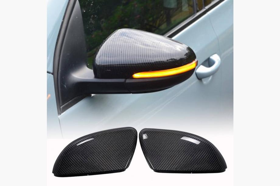 Volkswagen Golf 6 2008–2014 Karbonovi pokrovi ogledal (za HB 2010-2013, Carbon) Image