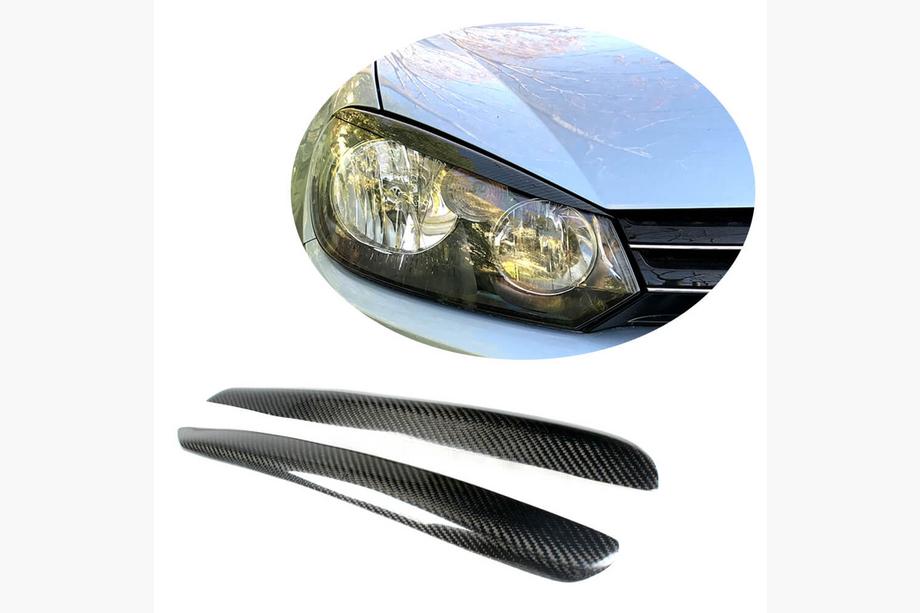 Volkswagen Golf 6 2008–2014 Obrvi za žaromete (za HB 2010-2013, carbon) Image