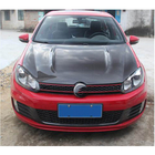 Volkswagen Golf 6 2008–2014 Pokrov motorja (za HB 2010-2013, karbonski) fotografija 3