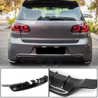 Volkswagen Golf 6 2008–2014 Difuzor zadnjega odbijača V1 (za R/R20 HB 2010-2013, karbon) fotografija 1