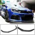 Volkswagen Golf 6 2008–2014 Lip za sprednji odbijač Lip V1 (za R HB 2010-2013, karbon) fotografija 1