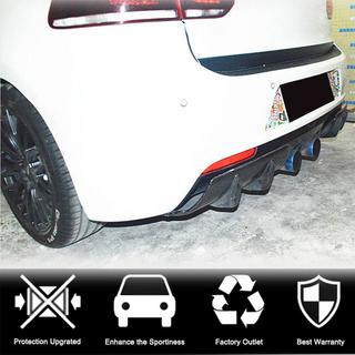 Difuzor zadnjega odbijača V2 (za R/R20 HB 2010-2013, karbon) Volkswagen Golf 6 2008–2014 fotografija 2