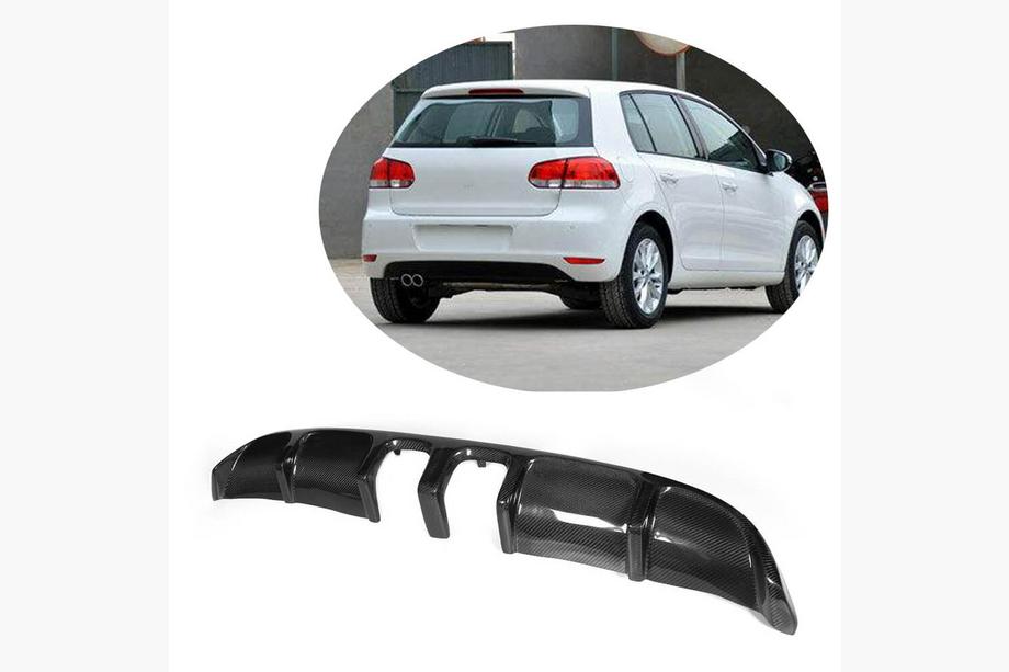 Volkswagen Golf 6 2008–2014 Difuzor zadnjega odbijača V2 (za Base HB 2010-2013, karbon) Image