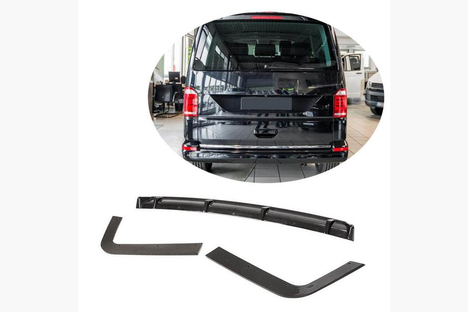 Volkswagen T6 2015–2024 Difuzor zadnjega odbijača (za 2015-2019, karbon) Image