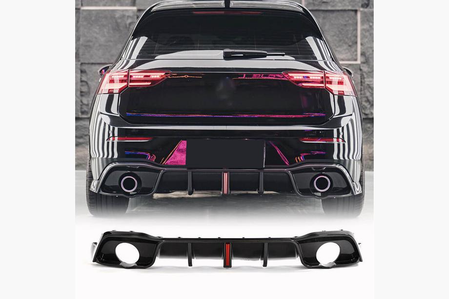 Volkswagen Golf 8 2019– Difuzor zadnjega odbijača (za GTI HB, karbon) Image