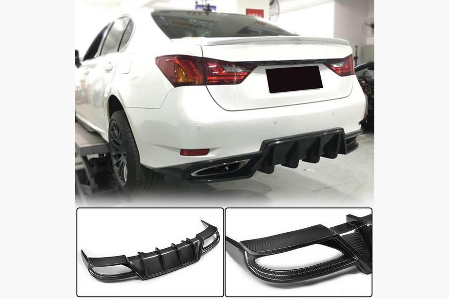Lexus GS 2011–2020 Difuzor zadnjega odbijača (za F-Sport 2011-2015, karbon) Fotografija 1