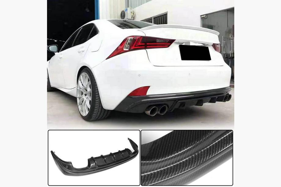 Lexus IS 2013– Difuzor zadnjega odbijača V2 (za Base/F-Sport 2013-2016, karbon) Image