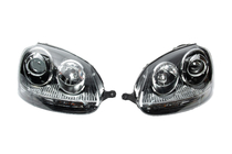 Volkswagen Golf 5 2003–2009 Sprednji žarometi s projektorsko lečo Black (2 kos) fotografija 2