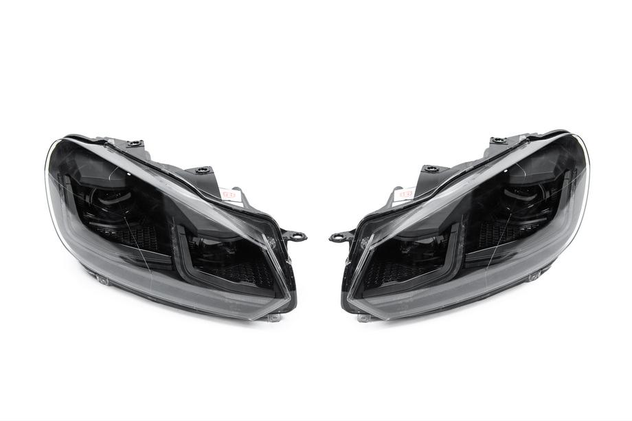Volkswagen Golf 6 2008–2014 Sprednji žarometi Golf 7 Style Black (brez krmilnih enot, 2 kos) Fotografija 1