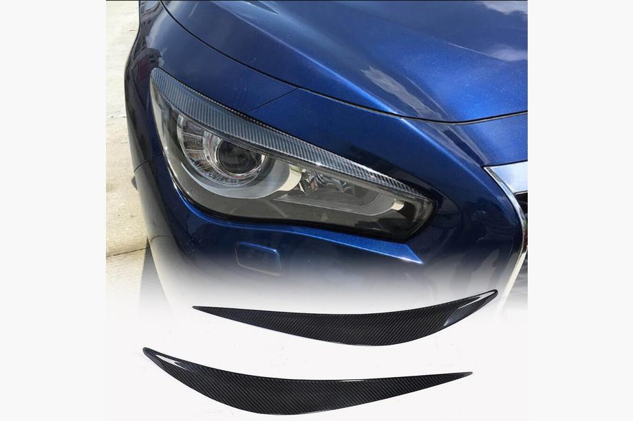 Infiniti Q50/Q60 2013–2024 Obrvi za žaromete (za Q50 2014-2017, karbon) Image