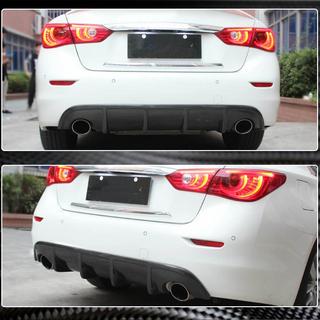 Difuzor zadnjega odbijača V1 (za Q50 Base/Sport 2014-2017, karbon) Infiniti Q50/Q60 2013–2024 fotografija 3