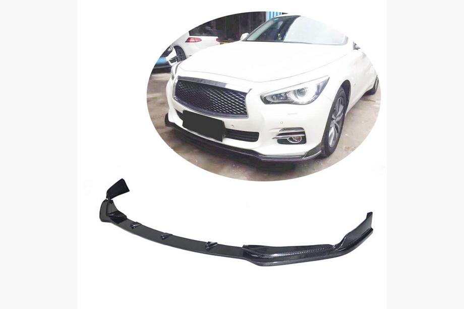 Infiniti Q50/Q60 2013–2024 Lipa sprednjega odbijača Lip V1 (za Q50 Base 2014-2017, karbon) Fotografija 1