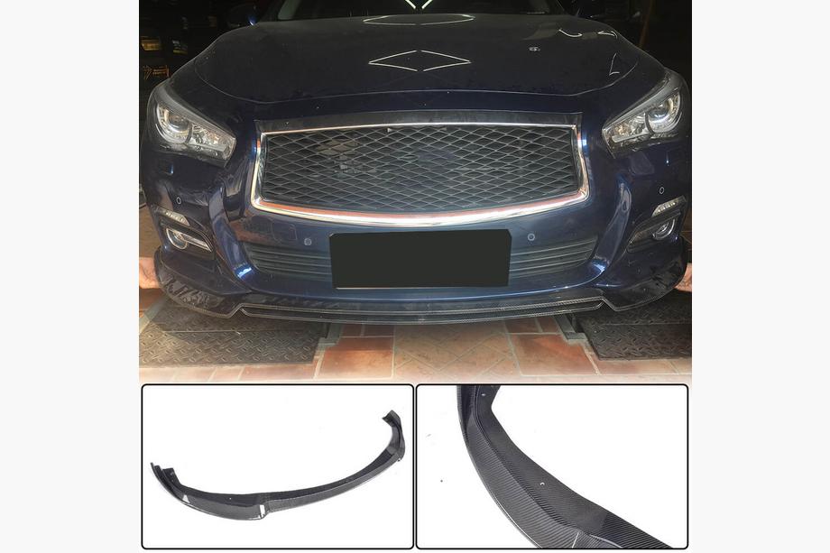 Infiniti Q50/Q60 2013–2024 Lipa sprednjega odbijača Lip V2 (za Q50 Base 2014-2017, karbon) Image