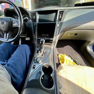Karbonovi vstavki za notranjost (za Q50) Infiniti Q50/Q60 2013–2024 fotografija 4