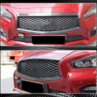Infiniti Q50/Q60 2013–2024 Okvir maske hladilnika (za Q50 Base/Sport 2014-2017, karbonska vlakna) fotografija 4
