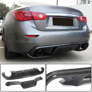Difuzor zadnjega odbijača V3 (za Q50 Base/Sport 2014-2017, karbon) Infiniti Q50/Q60 2013–2024 fotografija 1