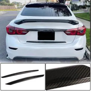 Karbon okrasne letve za pokrov prtljažnika (za Q50 Base/Sport 2014-2017, Carbon) fotografija 1