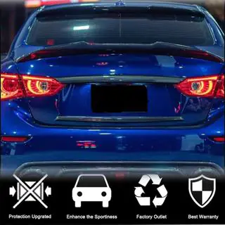 Karbon okrasne letve za pokrov prtljažnika (za Q50 Base/Sport 2014-2017, Carbon) fotografija 2
