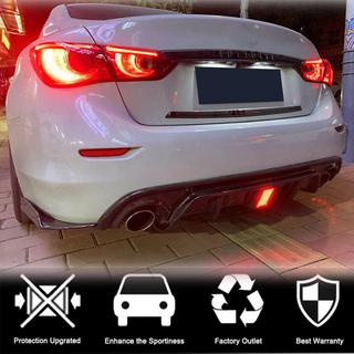 Difuzor zadnjega odbijača V3 (za Q50 Base/Sport 2018-2023, karbon) Infiniti Q50/Q60 2013–2024 fotografija 3