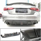 Infiniti Q50/Q60 2013–2024 Difuzor zadnjega odbijača V4 (za Q50 Base/Sport 2018-2023, karbon) fotografija 8