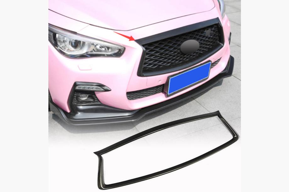 Infiniti Q50/Q60 2013–2024 Karbon obroba hladilne maske (za Q50 2018-2022) Fotografija 1