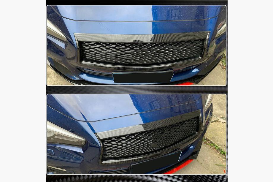 Infiniti Q50/Q60 2013–2024 Karbon obroba hladilne maske (za Q50 2018-2022) Fotografija 5