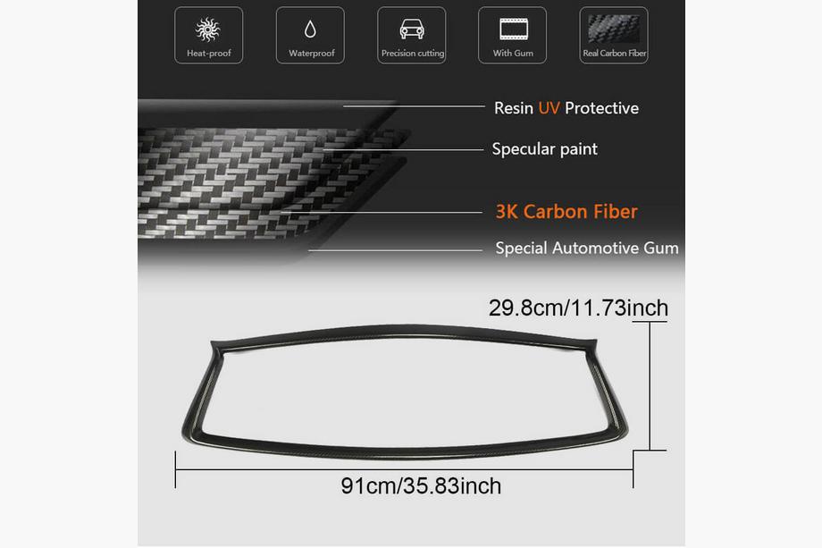 Infiniti Q50/Q60 2013–2024 Karbon obroba hladilne maske (za Q50 2018-2022) Fotografija 7