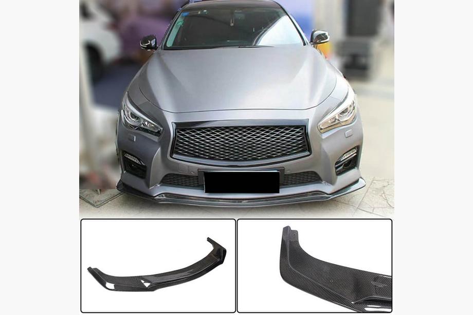 Infiniti Q50/Q60 2013–2024 Sprednja lipa odbijača Lip V1 (za Q50 Sport 2014-2017, karbon) Image