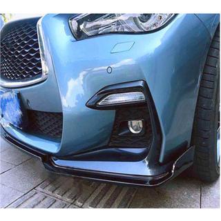 Lip za sprednji odbijač Lip V1 (za Q50 Sport 2018-2022, karbon) Infiniti Q50/Q60 2013–2024 fotografija 4