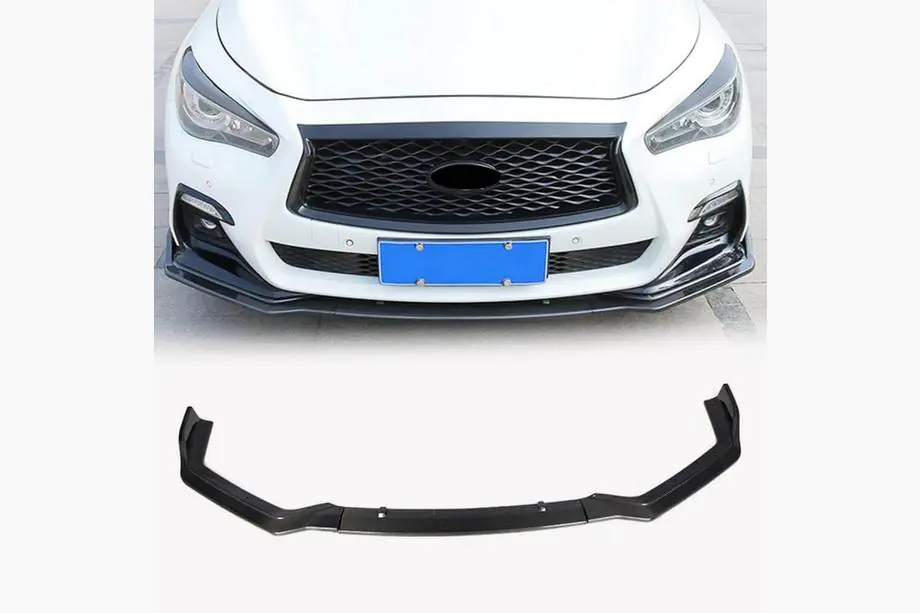Infiniti Q50/Q60 2013–2024 Lip za sprednji odbijač Lip V1 (za Q50 Sport 2018-2022, karbon) Fotografija 1