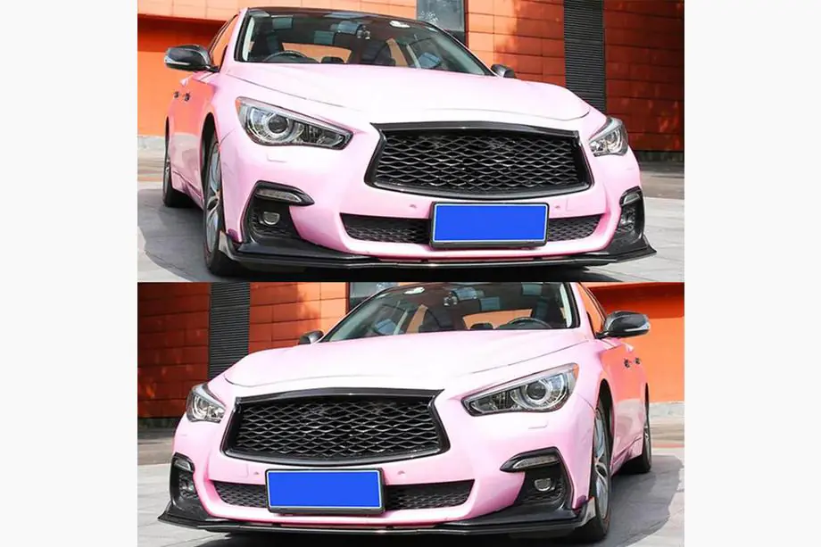 Infiniti Q50/Q60 2013–2024 Lip za sprednji odbijač Lip V1 (za Q50 Sport 2018-2022, karbon) Fotografija 2