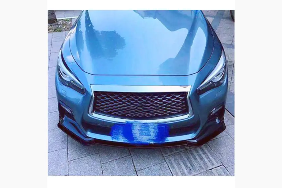 Infiniti Q50/Q60 2013–2024 Lip za sprednji odbijač Lip V1 (za Q50 Sport 2018-2022, karbon) Fotografija 3