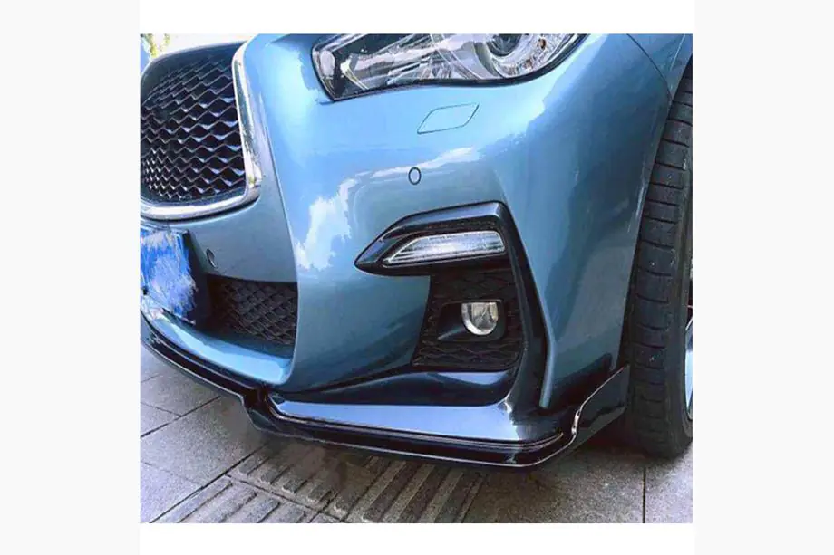Infiniti Q50/Q60 2013–2024 Lip za sprednji odbijač Lip V1 (za Q50 Sport 2018-2022, karbon) Fotografija 4