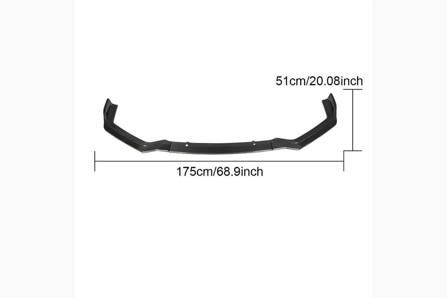 Infiniti Q50/Q60 2013–2024 Lip za sprednji odbijač Lip V1 (za Q50 Sport 2018-2022, karbon) Fotografija 5