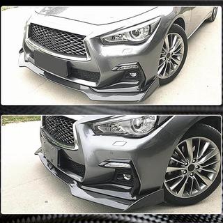 Karbon dodatek za sprednji odbijač Lip V2 (za Q50 Sport 2018-2022, karbon) Infiniti Q50/Q60 2013–2024 fotografija 4