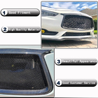 Infiniti Q50/Q60 2013–2024 Karbon okvir maske hladilnika (za Q60 2016-2022, Carbon) fotografija 3